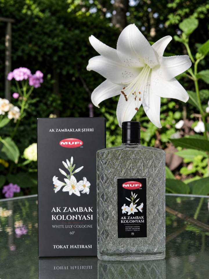 MUFİ AK ZAMBAK KOLONYASI KARTON KUTU 200 ML