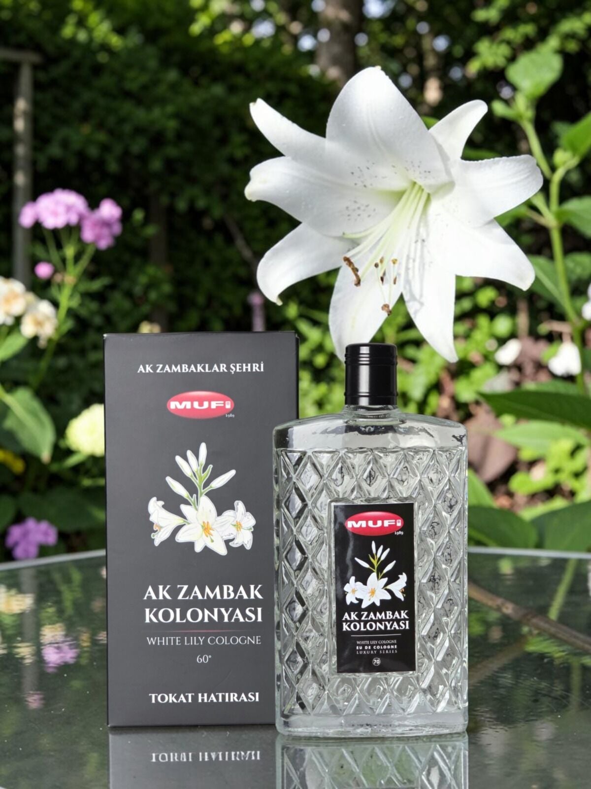 MUFİ AK ZAMBAK KOLONYASI 200 ML