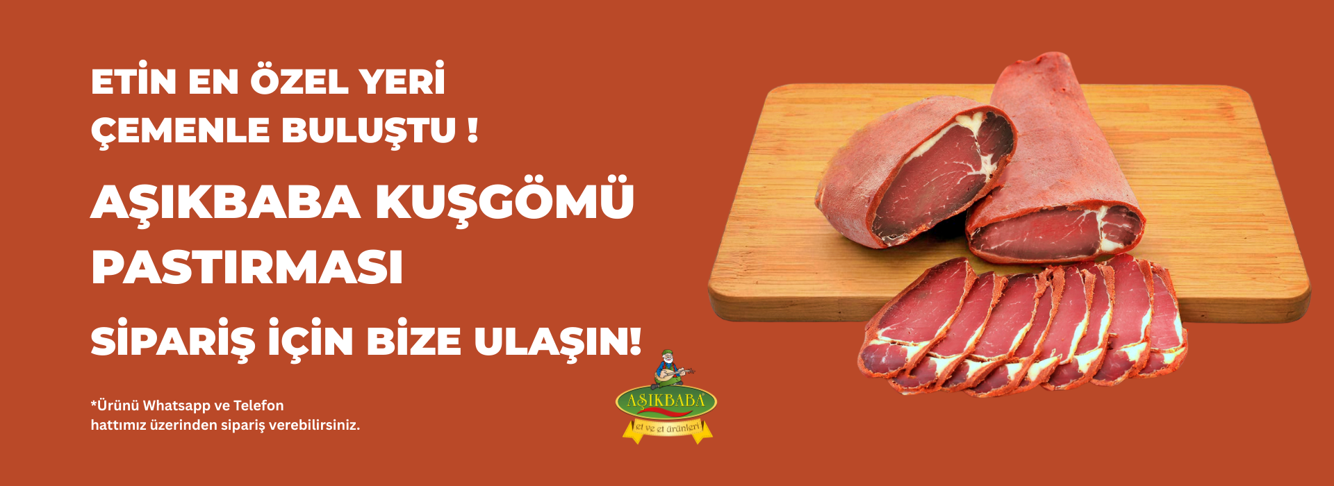 KUŞGÖMÜ PASTIRMA SATIŞTA
